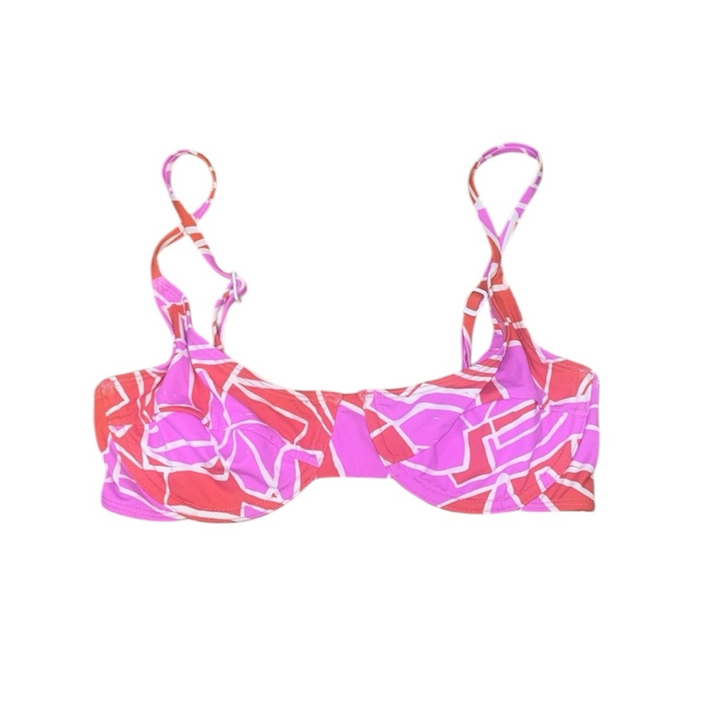 Stone fox swim pink and red bikini top